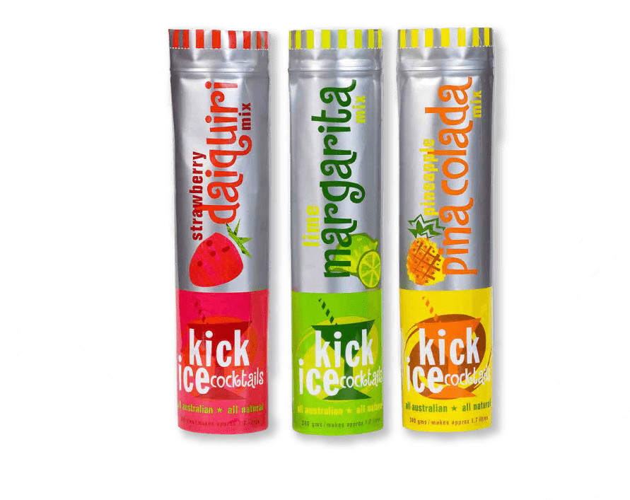 Kick Ice Products with Splash